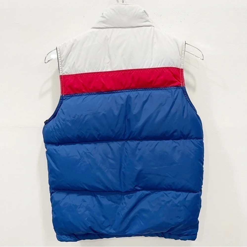 Gap Kids Tri Color Puffer Vest Jacket Blue Red White XL 12